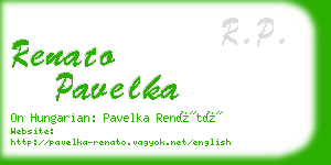 renato pavelka business card